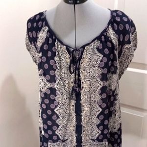 Bila, Navy India Style Top